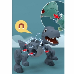 Juego Dinosaurio Magnetico Con Escenografia Para Armar Diy - comprar online