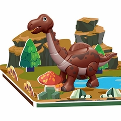 Juego Dinosaurio Magnetico Con Escenografia Para Armar Diy - TIOVIVO S.A.