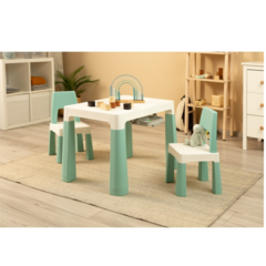 Juego De Mesa + 2 Sillas (VERDE AQUA) - comprar online