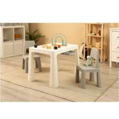 Juego De Mesa + 2 Sillas (GRIS CLARO) - comprar online