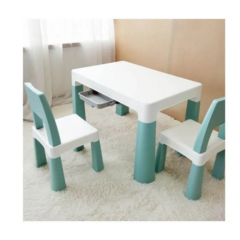 Juego De Mesa + 2 Sillas (VERDE AQUA) en internet