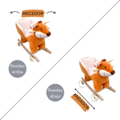 Mecedor Con Ruedas Respaldo Cinturon Y Sonido Zorrito en internet