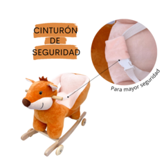 Mecedor Con Ruedas Respaldo Cinturon Y Sonido Zorrito - TIOVIVO S.A.