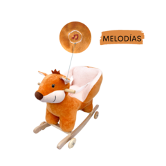 Mecedor Con Ruedas Respaldo Cinturon Y Sonido Zorrito - tienda online
