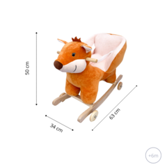 Mecedor Con Ruedas Respaldo Cinturon Y Sonido Zorrito - comprar online