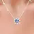 Colar coroa cristal London Blue