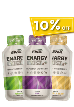 ENARGY GEL + CON CAFEINA (CAJA X 12 U.) - Energía, Recuperación y resistencia