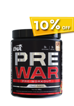 PRE WAR x 400 grs. - Pre entreno, Energía + Fuerza + Resistencia.