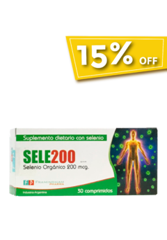 Sele200 - Selenio Orgánico 200mcg (30 comp)