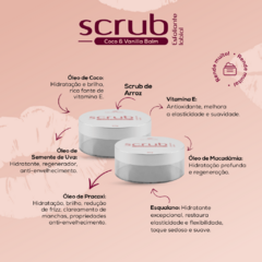 COMBO 10 Scrub Coco & Vanilla: Esfoliante de arroz para os lábios - LASH SHOP BRASIL MARINA COTA 