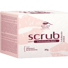 COMBO 5 Scrub Coco & Vanilla: Esfoliante de arroz para os lábios