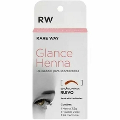 Henna para Sobrancelha Glance Ruivo Rare Way