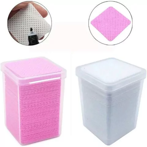 Lenços Branco Para Limpeza De Cola De Cilios 100 Unidades