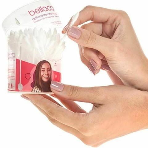 HASTES FLEXIVEIS PARA MAQUIAGEM POTE 80UNID BELLACOTTON