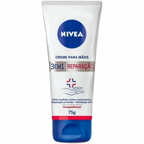 Creme Para As Mãos 3 Em 1 Reparação 75g Nivea