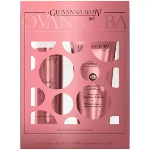 GIOVANNA BABY KIT PRESENTE ROSE GOLD - BODY + LOÇÃO ROSE GOLD