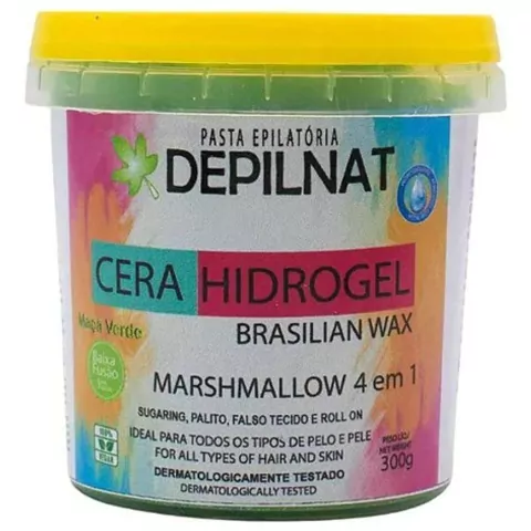 Cera Hidrogel Maçã Verde Depilnat - 300g
