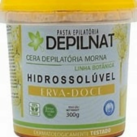 Cera hidrossolúvel Erva Doce Depilnat - 300g