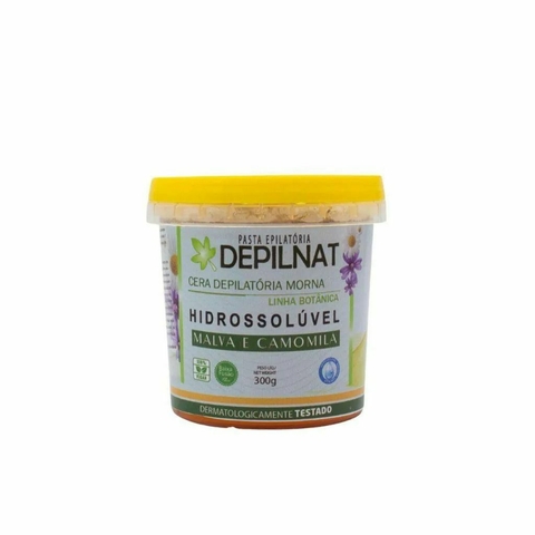 CERA HIDROSSOLÚVEL MALVA E CAMOMILA 300G - DEPILNAT