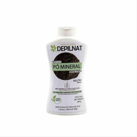 PÓ MINERAL PRETO 200G - DEPILNAT