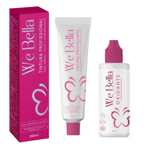 Kit Tintura para Sobrancelha e Oxidante We Bella
