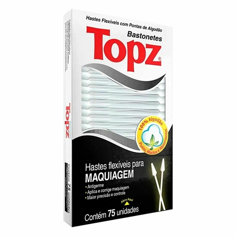 HASTE FLEX TOPZ 75UN MAQUIAGEM