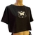 TOP CROP BUTTERFLY BLACK - comprar online