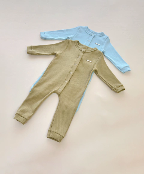 Combo 2 macacões canelado menino - comprar online