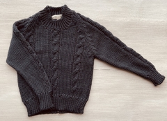 Sweater Berni ( tejido de lana) Gris oscuro