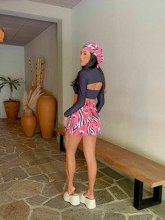 Short/saia Amanda - estampa coração - comprar online