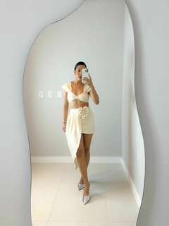 Saia Jade - creme - loja online
