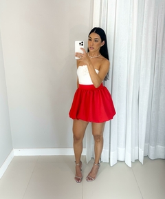 saia balonê - vermelho - Vicentina Store