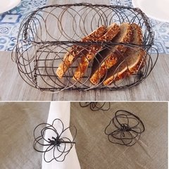 Combo Panera + set 6 servilleteros