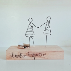 Escultura de pareja en Alambre - comprar online