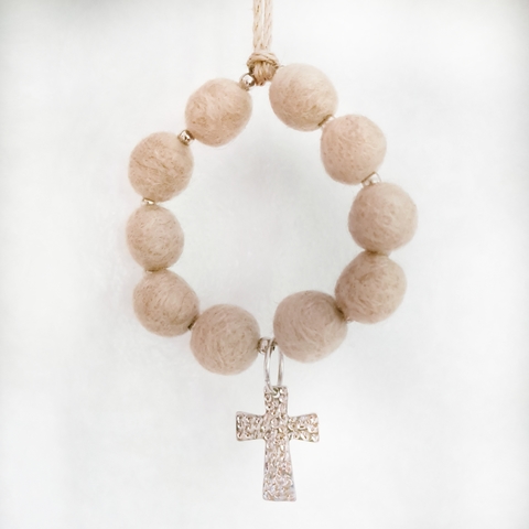 Colgante Denario Beige - comprar online