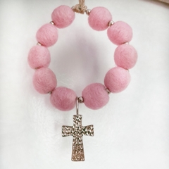 Colgante Denario Rosa - comprar online