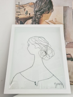 Cuadro Mujer de perfil jefa de su vida