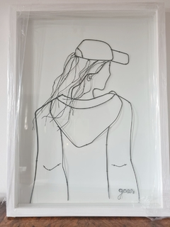 Cuadro Mujer Adolescente oversize - comprar online