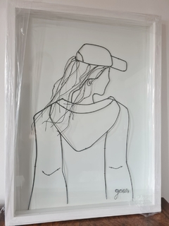 Cuadro Mujer Adolescente oversize - Vienen y Van Deco
