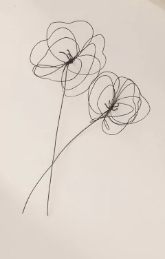 Flores de Alambre 2 unidades