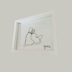 Cuadro de Pareja abrazados - comprar online