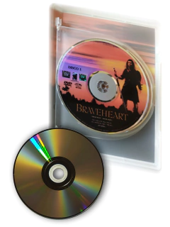 Dvd Coração Valente Mel Gibson Braveheart Sophie Marceau Original Patrick McGoohan Catherine McCormack 1995 - Loja Facine