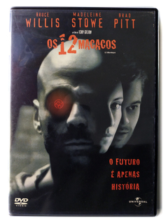 DVD Os 12 Macacos Bruce Willis Brad Pitt Madeleine Stowe Original 12 Monkeys Christopher Plummer Terry Gilliam