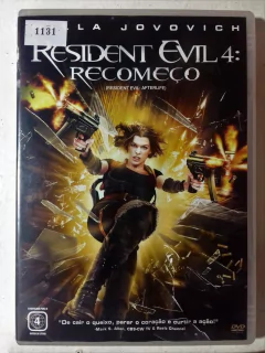 Dvd Resident Evil 4: Recomeço Milla Jovovich, Ali Larter, Shawn Roberts Direção: Paul W.S. Anderson