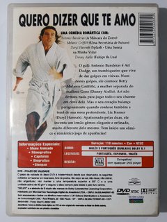 DVD Quero Dizer Que Te Amo Antonio banderas Melanie Griffith Original - comprar online