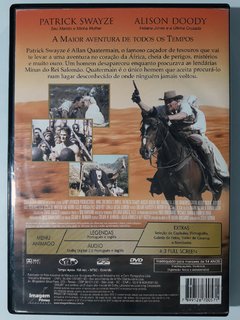 DVD As Minas Do Rei Salomão Patrick Swayze Alison Doody Original - comprar online