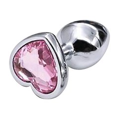 Plug Anal Jóia Coração Aço Inox Iniciante Sexy + Brindes - comprar online