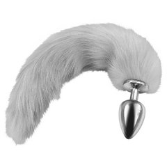 Plug Anal Aço Inoxidável Metal Cauda Raposa Rabo Lobo Sexy Anatômico - Loja Facine