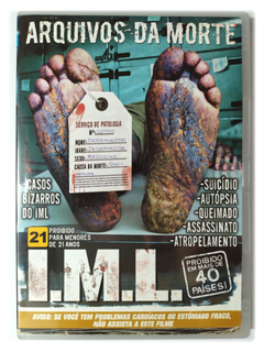 DVD Arquivos Da Morte IML Documentário Original I.M.L
