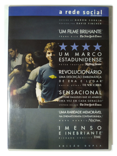 Dvd A Rede Social Duplo Jesse Eisenberg Andrew Garfield Original Justin Timberlake David Fincher - Loja Facine